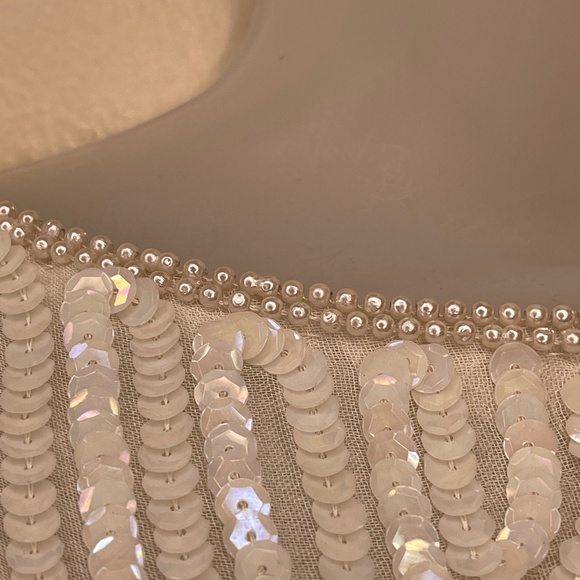 VTG Sequin Gold Hearts Beaded Embellished Disco Chic Valentine Glam Retro Blouse - Picture 9 of 16